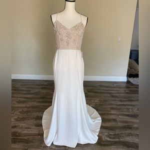 Love Marley Ivory/oatmeal beaded size 8.